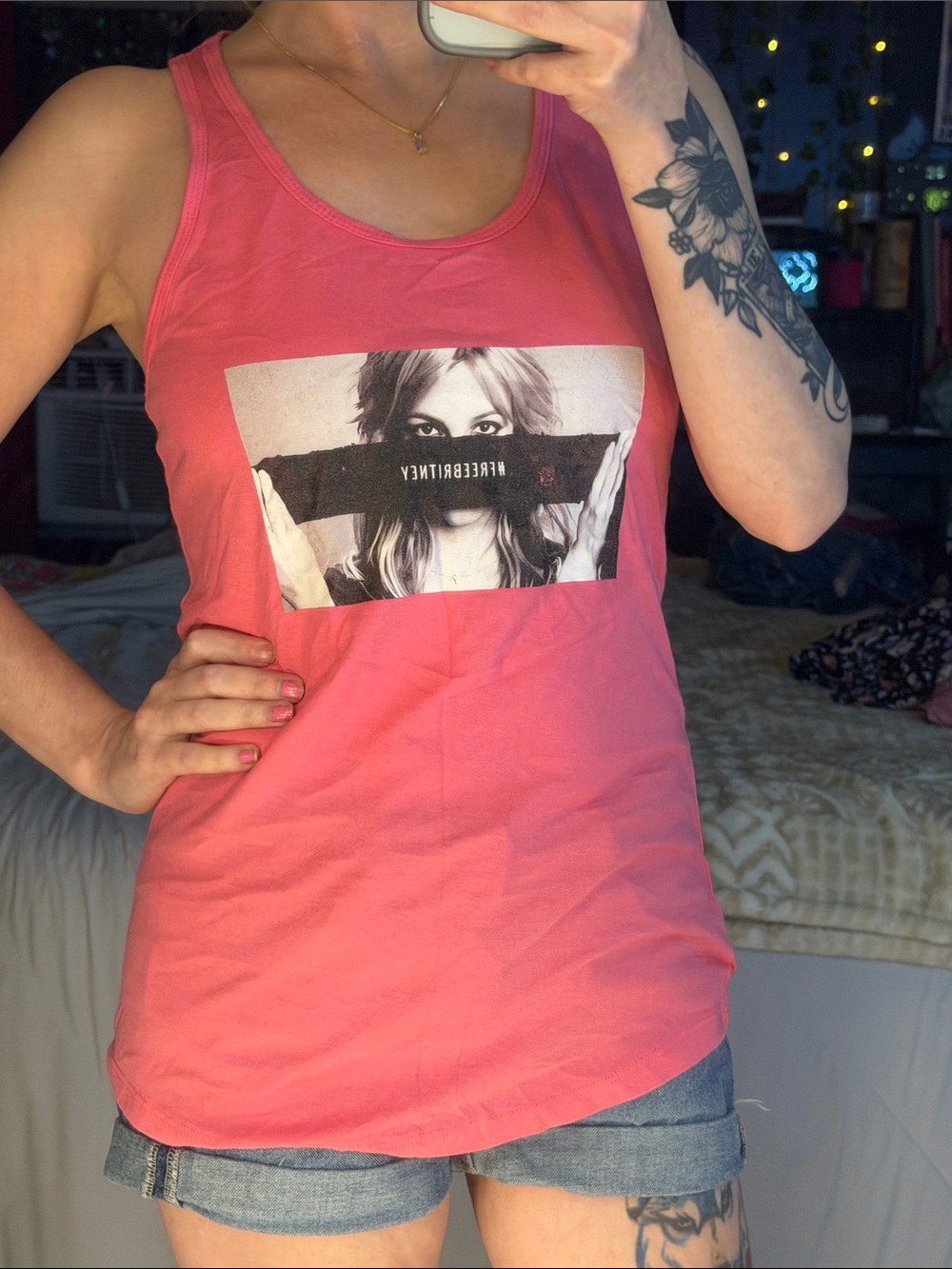 Women’s Pink Graphic Tank Top